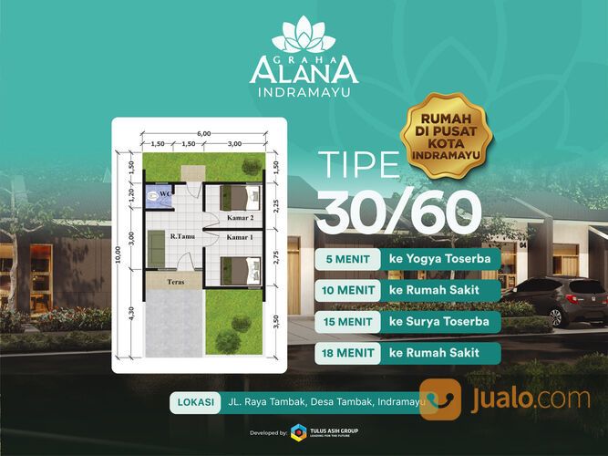 Graha Alana Indramayu Tahap 3 Perumahan Strategis Pinggir jalan raya