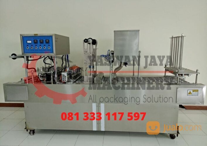 MESIN CUP SEALER 4 LINE PNEUMATIC MESIN USAHA AIR MINUM AMDK GELAS