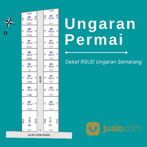 Dekat McD Ungaran; Kapling Efektif Include Fasum 5 Meter
