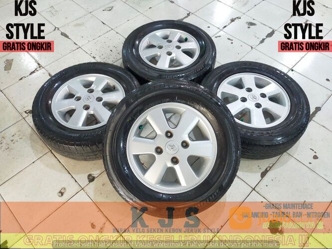 PELEK BEKAS OEM TOYOTA AVANZA RING 14 LEBAR 5 BAUT 4X114 BAN 185 70 R14