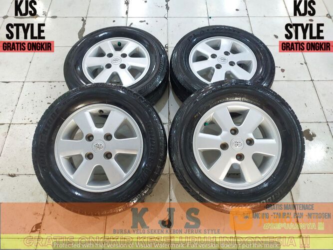 PELEK BEKAS OEM TOYOTA AVANZA RING 14 LEBAR 5 BAUT 4X114 BAN 185 70 R14
