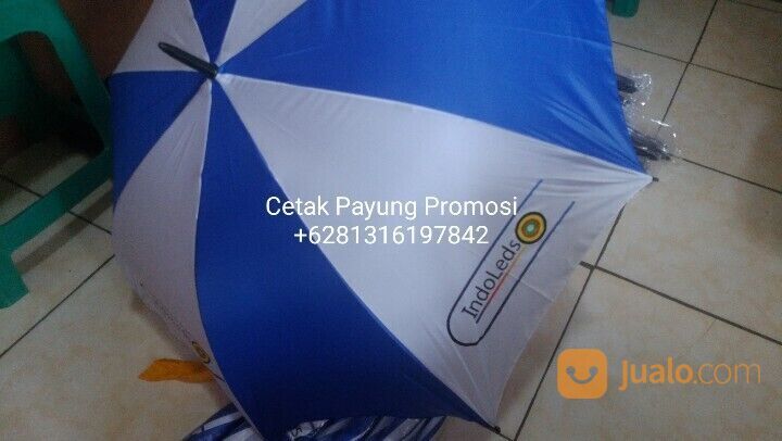 Payung golf sablon logo souvenir payung custom