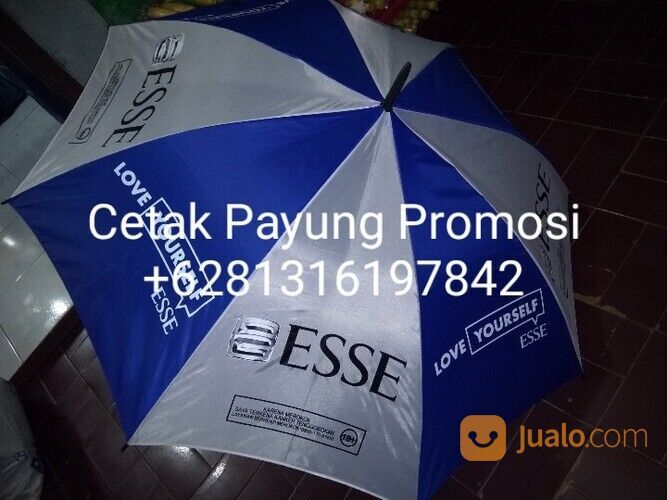 Payung golf sablon logo souvenir payung custom