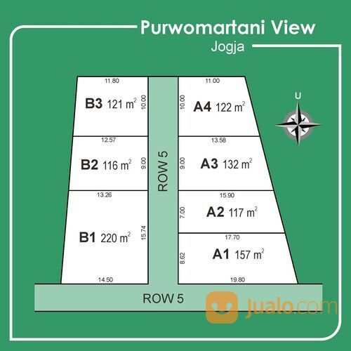 Tanah Kavling Terbaik Jogja: 10 menit Pasar Kalasan