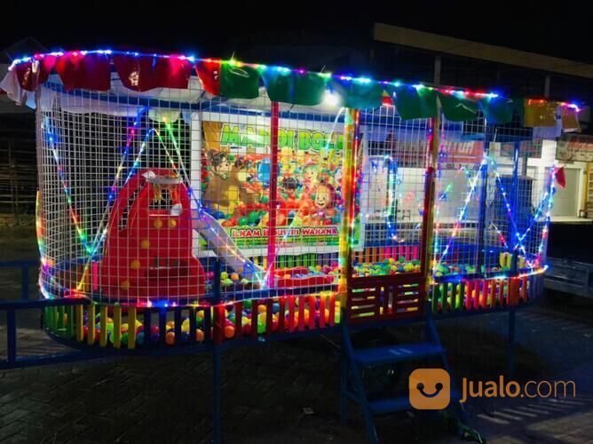 wahana odong mandi bola gerobak set terlengkap murah