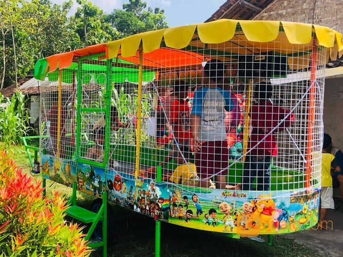 wahana odong mandi bola gerobak set terlengkap murah