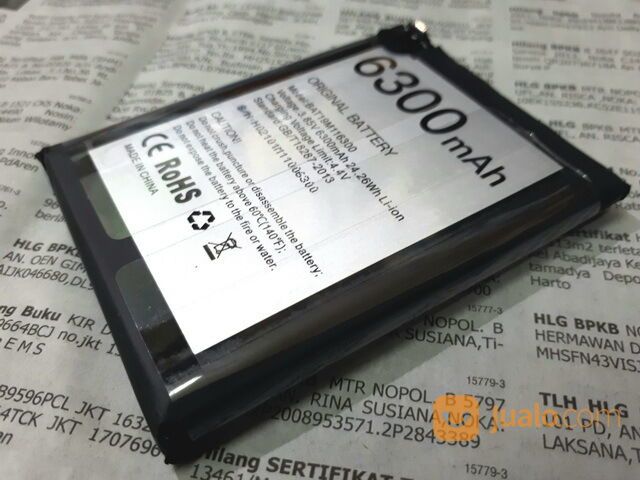 Baterai Hape Outdoor Doogee S68 Pro New Original 100% 6300mAh