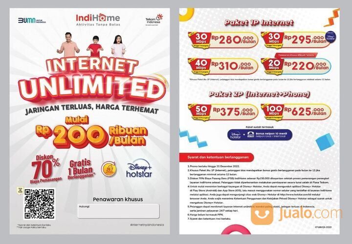 pasang baru indihome