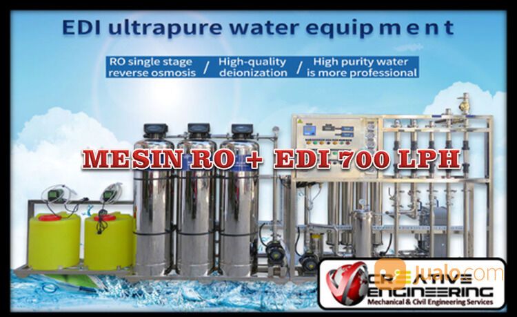 MESIN PRODUKSI AIR AQUADES 700 LITER PERJAM