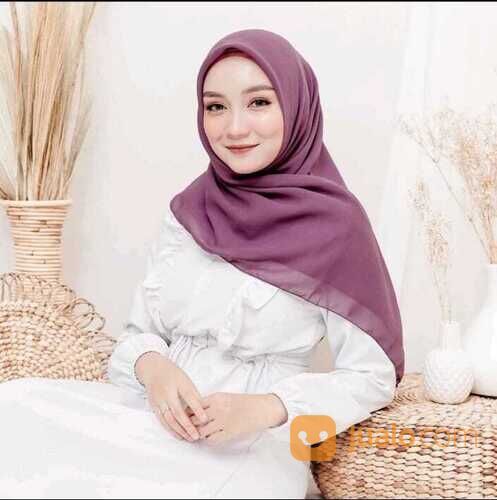 JILBAB BELLA SQUARE HIJAB SEGIEMPAT " 50 WARNA "POLYCOTTON PREMIUM