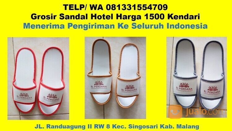 Hubungi 081331554709 - Agen Sandal Hotel Berkualitas Kendari