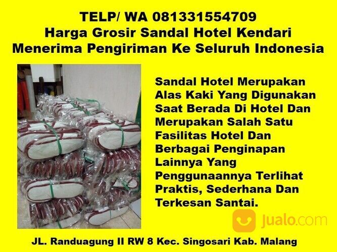 Hubungi 081331554709 - Agen Sandal Hotel Berkualitas Kendari