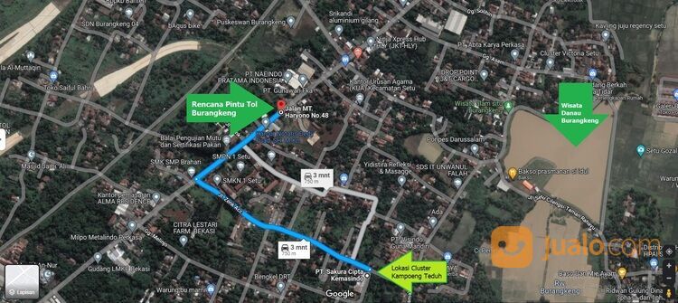 Cluster DP0% - TownHouse Kampoeng Teduh Setu Bekasi