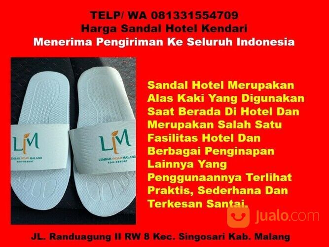 Hubungi 081331554709 - Grosir Sandal Hotel Polos Kendari