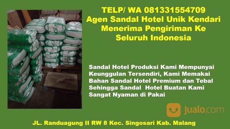 Hubungi 081331554709 - Grosir Sandal Hotel Polos Kendari