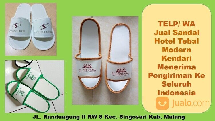 Hubungi 081331554709 - Grosir Sandal Hotel Polos Kendari