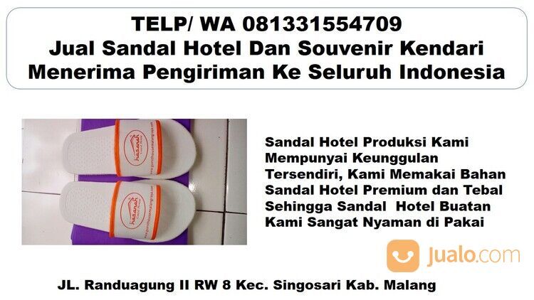 Hubungi 081331554709 - Grosir Sandal Hotel Polos Kendari