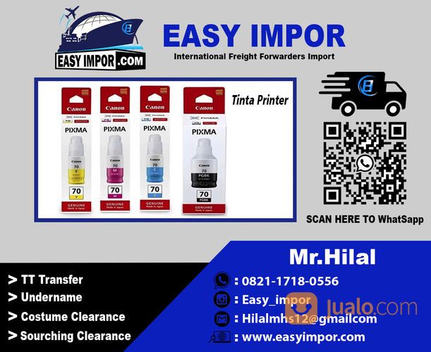 Jasa Impor Tinta Printer Jakarta | EASY IMPOR | 082117180556