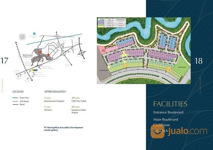 Rumah Modern Lokasi Premium, The Northbend Metland Cyber City