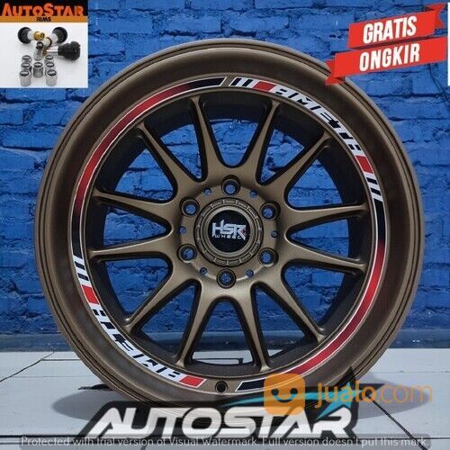Velg Mobil Ring 18 Racing Baru HSR AMETH R18X9,5 Pcd 6X139,7 Bronze