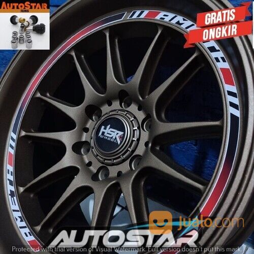 Velg Mobil Ring 18 Racing Baru HSR AMETH R18X9,5 Pcd 6X139,7 Bronze