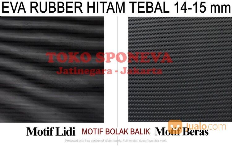 EVA RUBBER / Karet Eva - Bahan Sandal Jepit Premium Motif LIDI & BERAS ( Bolak Balik ) T 14 -15 mm