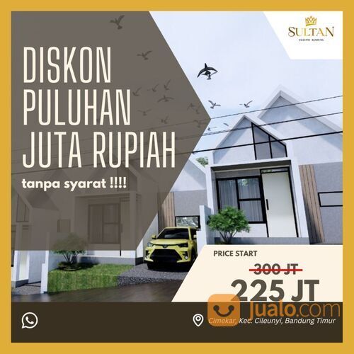 Rumah Modern 200 Jutaan Dekat Wisata Kolam Renang Erlangga