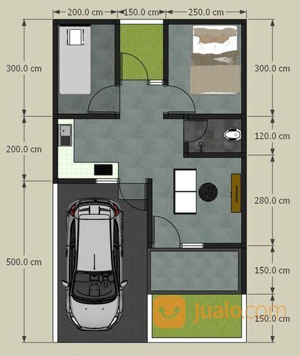 Rumah Modern 200 Jutaan Dekat Wisata Kolam Renang Erlangga