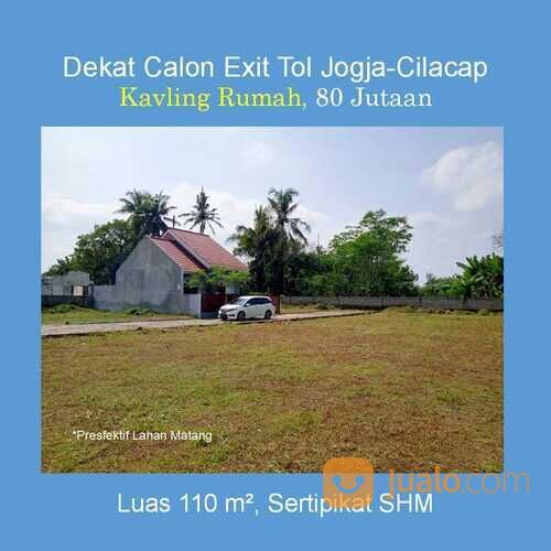 Kavling Rumah, 80 Jutaan, Dekat Calon Exit Tol Jogja-Cilacap