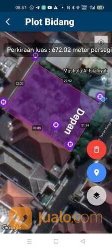 TANAH JALAN TAMAN BUNGA MERAK MALANG DEKAT KAMPUS 12 JUTA /M2