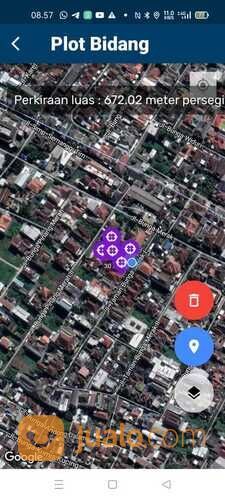 TANAH JALAN TAMAN BUNGA MERAK MALANG DEKAT KAMPUS 12 JUTA /M2