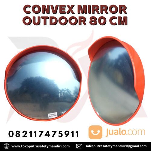 CONVEX MIRROR OUTDOOR 80 CM CERMIN CEMBUNG TIKUNGAN JALAN LALU LINTAS PROYEK