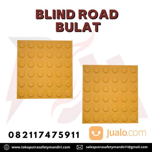 PAVING GUIDING BLIND ROAD RUBBER MOTIF BULAT PEMANDU JALAN TUNANETRA