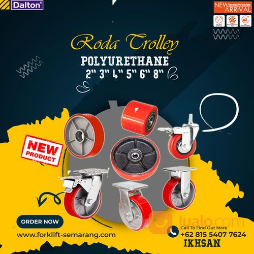 Roda Trolley dan Roda Hand Pallet bahan Polyurethane