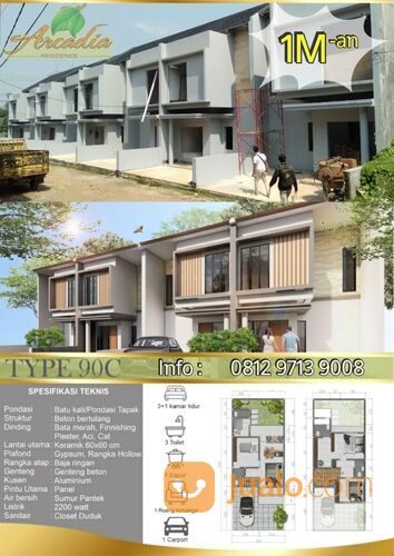 Arcadia Residence, Rumah Murah Serpong Tangsel dekat Stasiun dan Tol