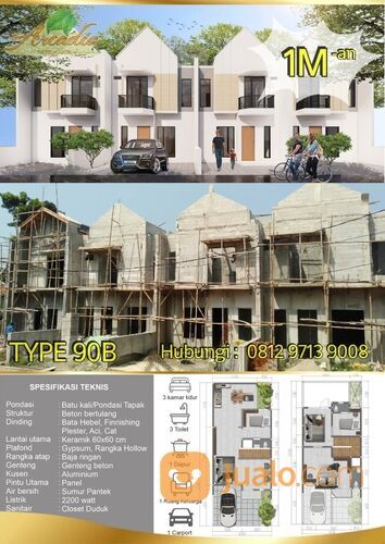 Arcadia Residence, Rumah Murah Serpong Tangsel dekat Stasiun dan Tol