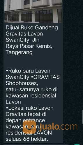Ruko Baru di Lavon Gravitas Swancity Suvarna Sutera Siap Huni