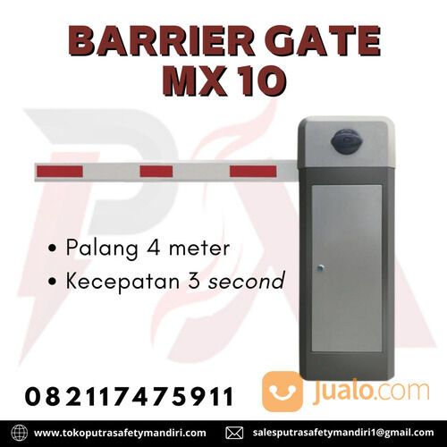 BARRIER GATE MX 1O PALANG 4 METER PORTAL PARKIR OTOMATIS REMOTE CONTROL