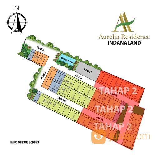 rumah mezzanine di setu bekasi cluster aurelia Residence bebas Biaya Proses