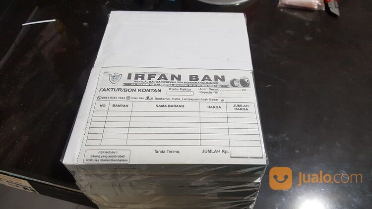 cetak faktur / nota rumah makan dan cafe