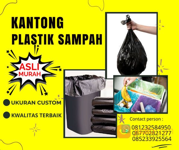 Kantong Sampah Plastik Hitam & Kantong Sampah Medis Warna