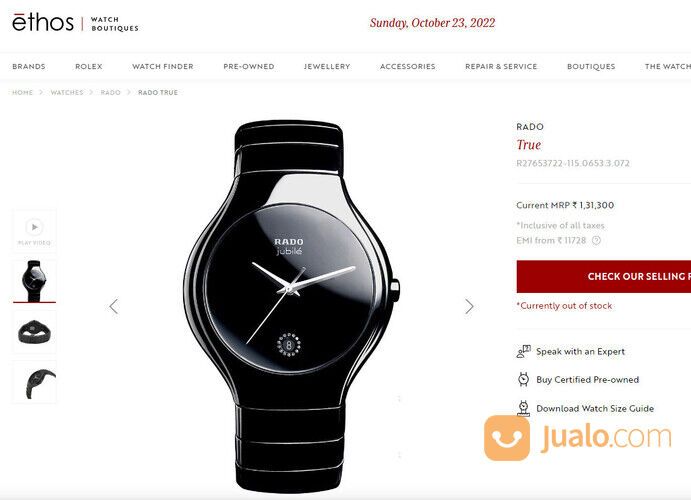 RADO Jam Tangan Mewah Pria Swiss ORI. BU