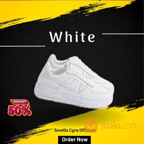 SOVELLA Sneakers Casual Putih Hitam