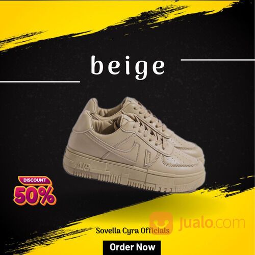 SOVELLA Sneakers Casual Putih Hitam