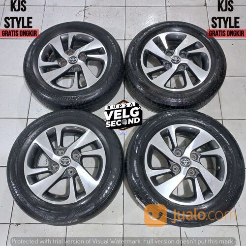 VELG MOBIL COPOTAN OEM AVANZA VELOZ RING 15X5 BAUT 4X114 ET45 BA BRIDGESTONE 185 65 R15