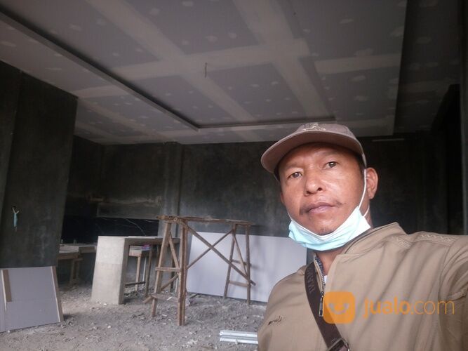 Harga Pasang Plafon Gypsum Rangka Hollow Galvanis ( Bahan + Upah )