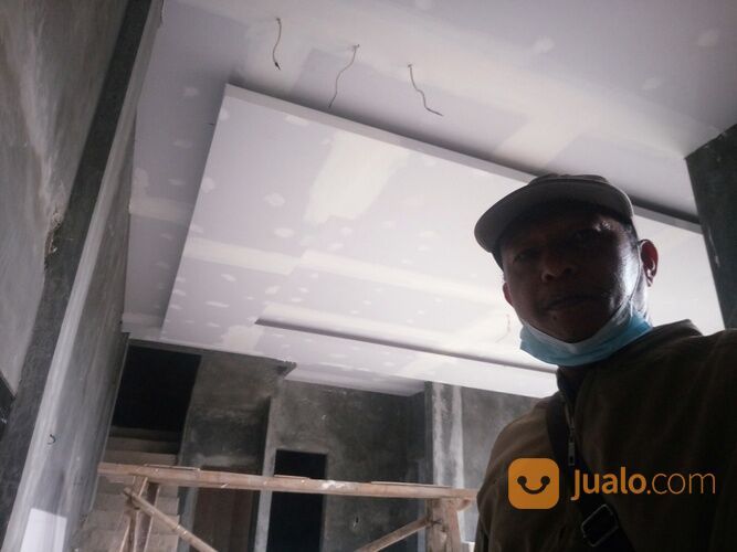 Harga Pasang Plafon Gypsum Rangka Hollow Galvanis ( Bahan + Upah )