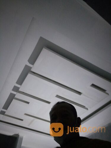 Harga Pasang Plafon Gypsum Rangka Hollow Galvanis ( Bahan + Upah )