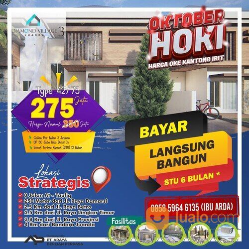 Perumahan Damarsi Terbaru Di Sidoarj Hanya Di Diamond Village Juanda 3