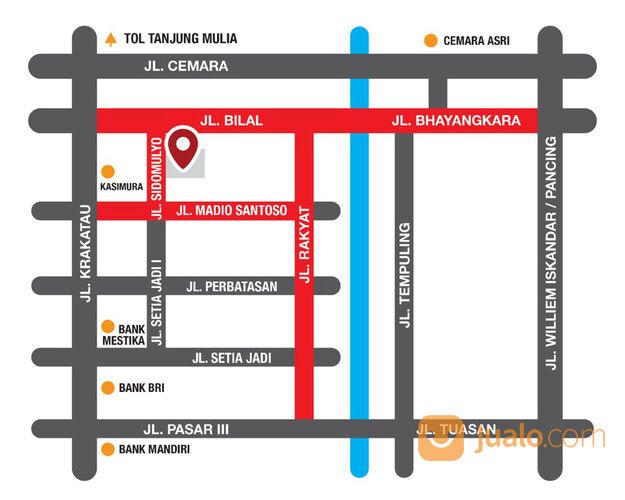 SIDOMULYO AURORA (Jalan Sidomulyo - Krakatau) Medan